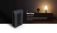 WINIX AM80 Air Purifier for Home Large Room Up to 1740 Ft² in 1 Hr With Air Quality Monitor, True HEPA, Advanced Odor Control Carbon Filter and Auto Mode, Captures Pet Allergies, Smoke, Dust Dark Gray