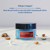 Blue Nectar Kumkumadi Oil Face Scrub For Glowing Skin, Ayurvedic Exfoliating Scrub For Tan Removal And Blackheads (16 Herbs, 10g)