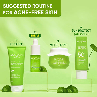 Dot & Key 2% Salicylic Acid + Cica ( Cantella) Anti Acne Serum with Zinc | Salicylic Acid Serum for Acne and Dark Spots | Serum for Oily Acne Prone Skin & Sensitive Skin | Oil-Free & Non Comedogenic | 20 ml