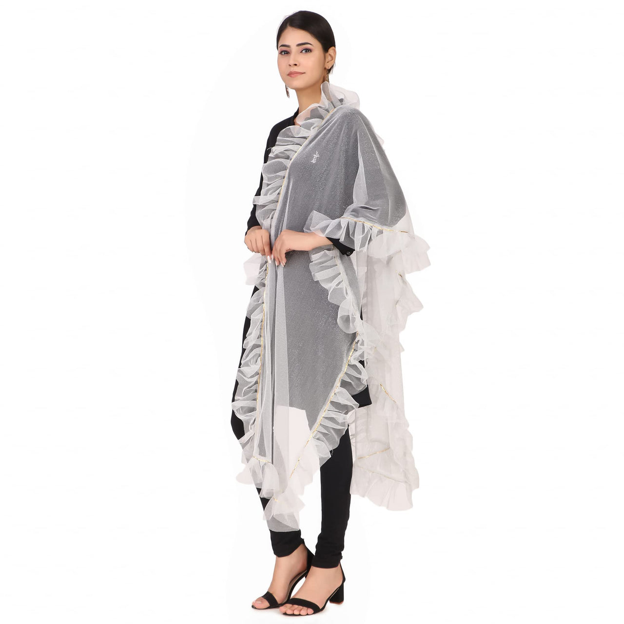 Traditions Bazaar Women's Starred Net Dupatta