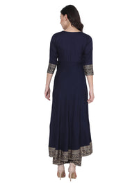 VASTRAMANIAA Women's Rayon Kurta Palazzo Ethnic Set