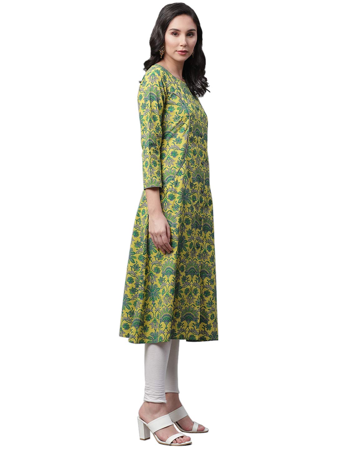Vaamsi Women's Cotton Regular Kurta