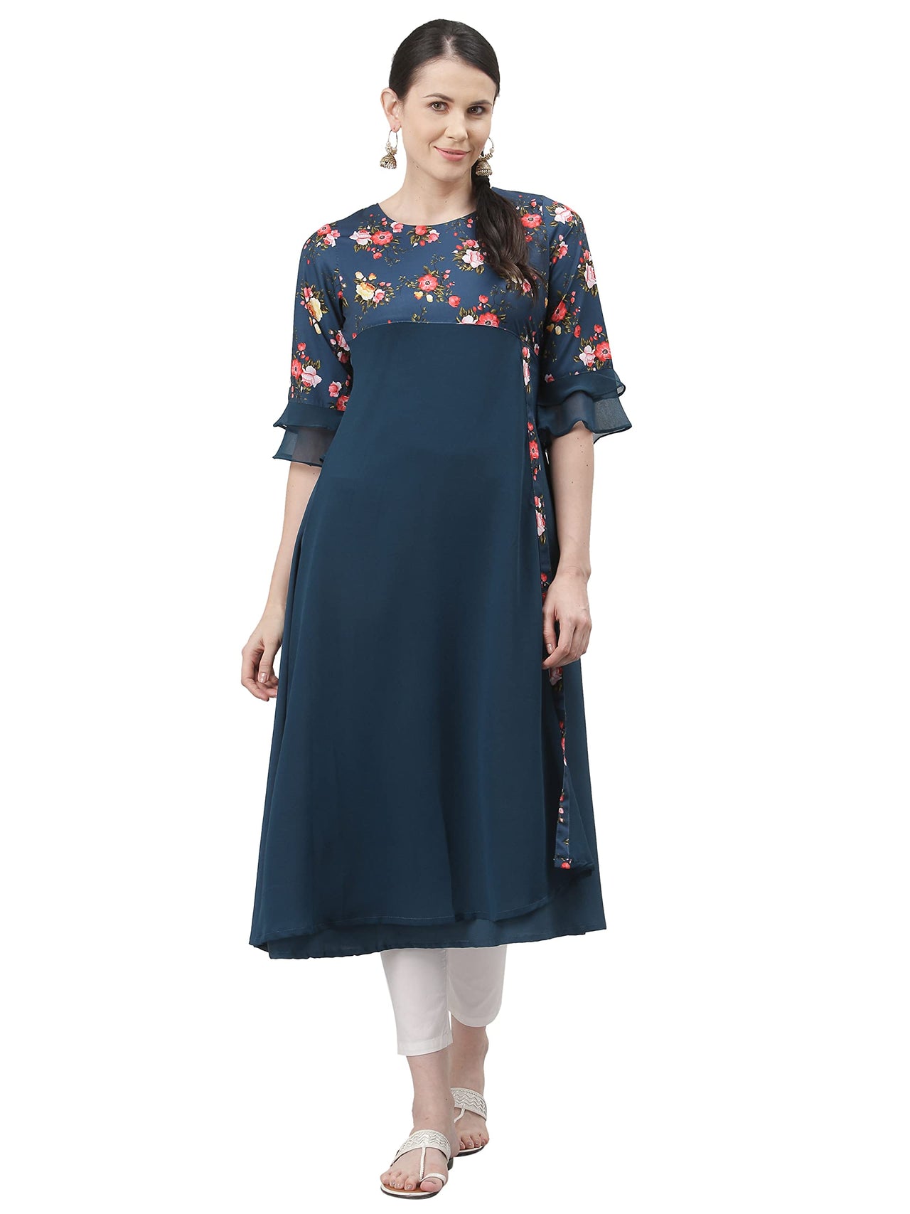 ALC Creation Women's Crepe Regular Kurta