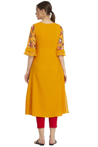 ALC Creation Women's Crepe A-line Kurta
