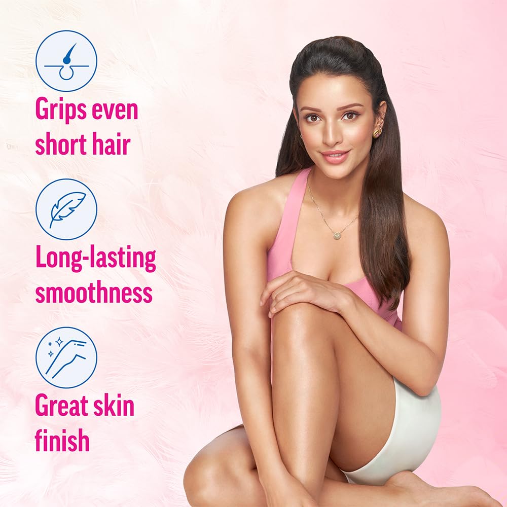 Veet Professional Waxing Strips Kit for Dry Skin, 20 Strips (Pack of 2) | Gel Wax Hair Removal for Women | Up to 28 Days of Smoothness | No Wax Heater or Wax Beans Required
