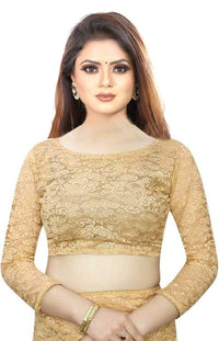Avantika Fashion Women's Jacquard Russell Net Saree With blouse piece
