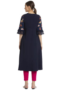 ALC Creation Women's Crepe A-line Kurta