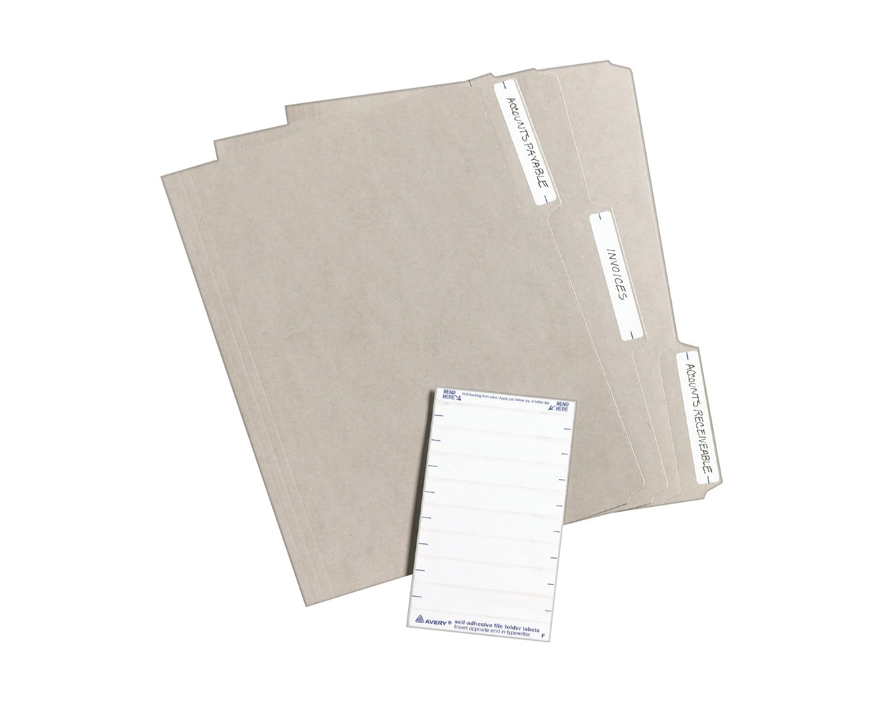 Avery File Folder Labels, Laser and Inkjet Printers, 1/3 Cut, White, Pack of 252 (05202)