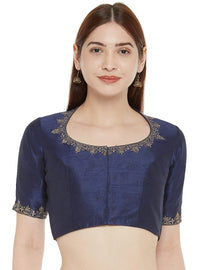 X3 Women's Polyester Sleeve Readymade Saree Blouse