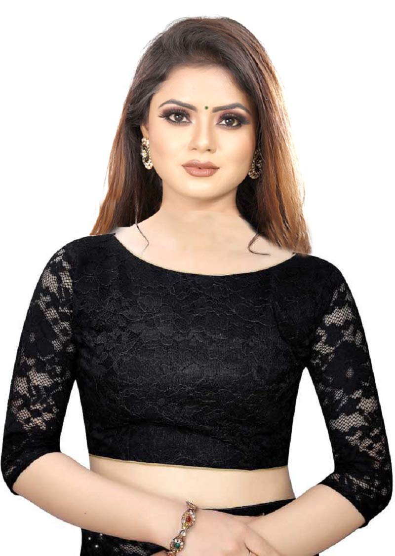 Avantika Fashion Women's Jacquard Russell Net Saree With blouse piece