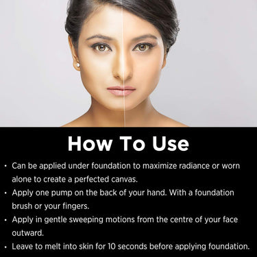 Colorbar Cosmetics Flawless Finish Primer, Transparent, 30 ml & Colorbar Radiant White UV Compact Powder, Sandy Nude, 9g | Buildable |All