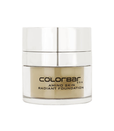 Colorbar Amino Skin Radiant Cream Foundation, Ivory Fair 001, 15g | Smooth and Satin finish | High-coverage | Suitable for all skin types