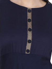 VASTRAMANIAA Women's Rayon Kurta Palazzo Ethnic Set