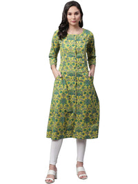 Vaamsi Women's Cotton Regular Kurta
