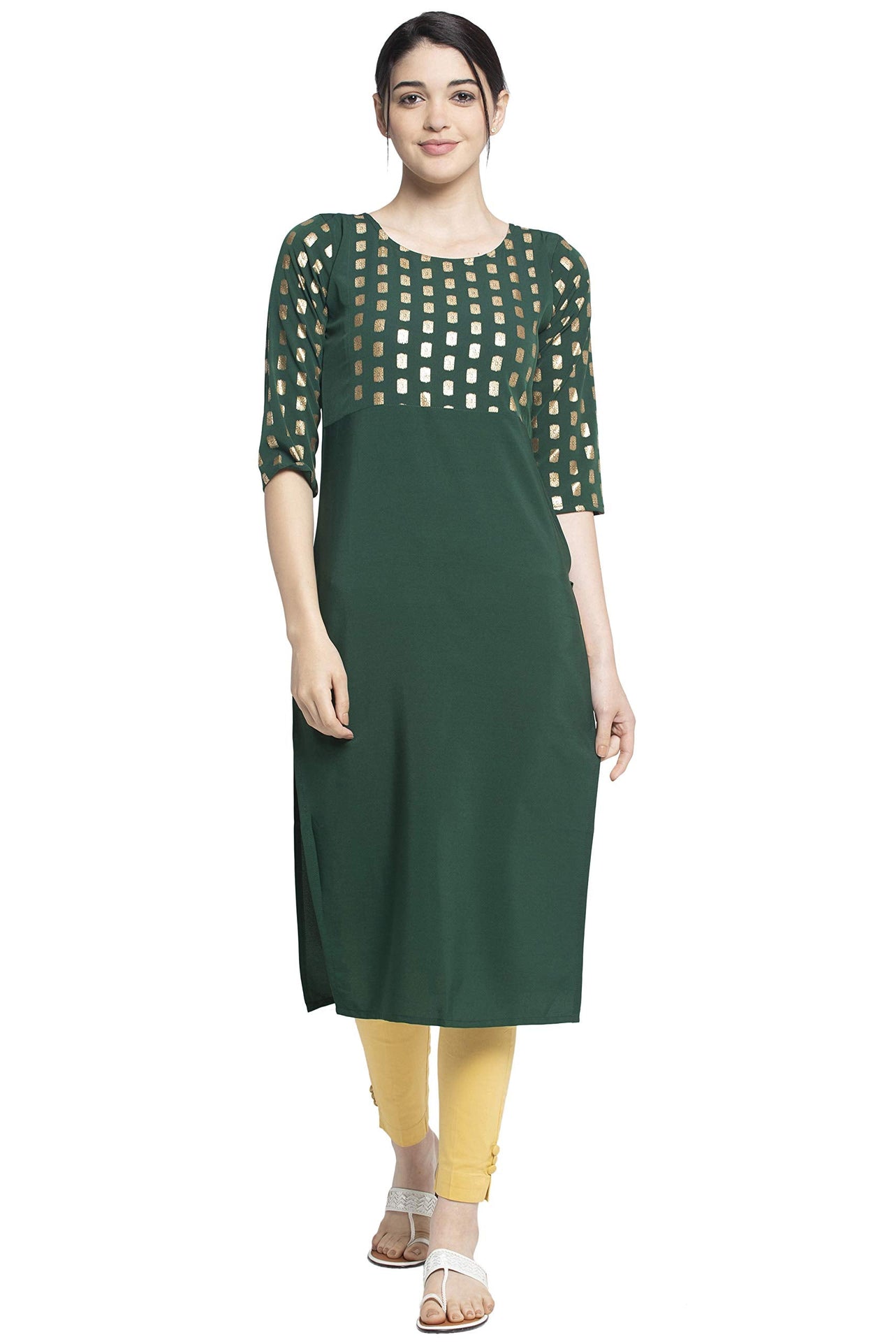 ALC Creation Women's Crepe Skinny Kurta