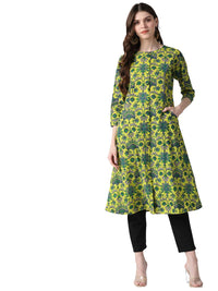 Vaamsi Women's Cotton Regular Kurta