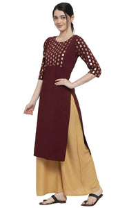 ALC Creation Women's Crepe Skinny Kurta
