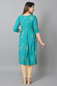 VASTRAMANIAA Women's Rayon A-Line Kurta