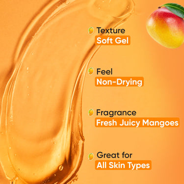 Dot & Key Mango Detan Gel Face Wash | Gently Cleanses Skin From Dirt & Oil | Fades Stubborn Tan | For All Skin Types | 100ml