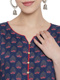Yash Gallery Women's Rayon Floral Printed Anarkali Kurta for Women