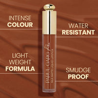 Parul Garg Beauty Silk Matte Liquid Lipstick | Long-Lasting & Smudge-Proof | Soft Matte Finish | Vegan & Clean Beauty | Hydrates with Shea Butter & Vitamin E | Shade: Chocolate Cosmos 03 - Deep Brown, 3ml
