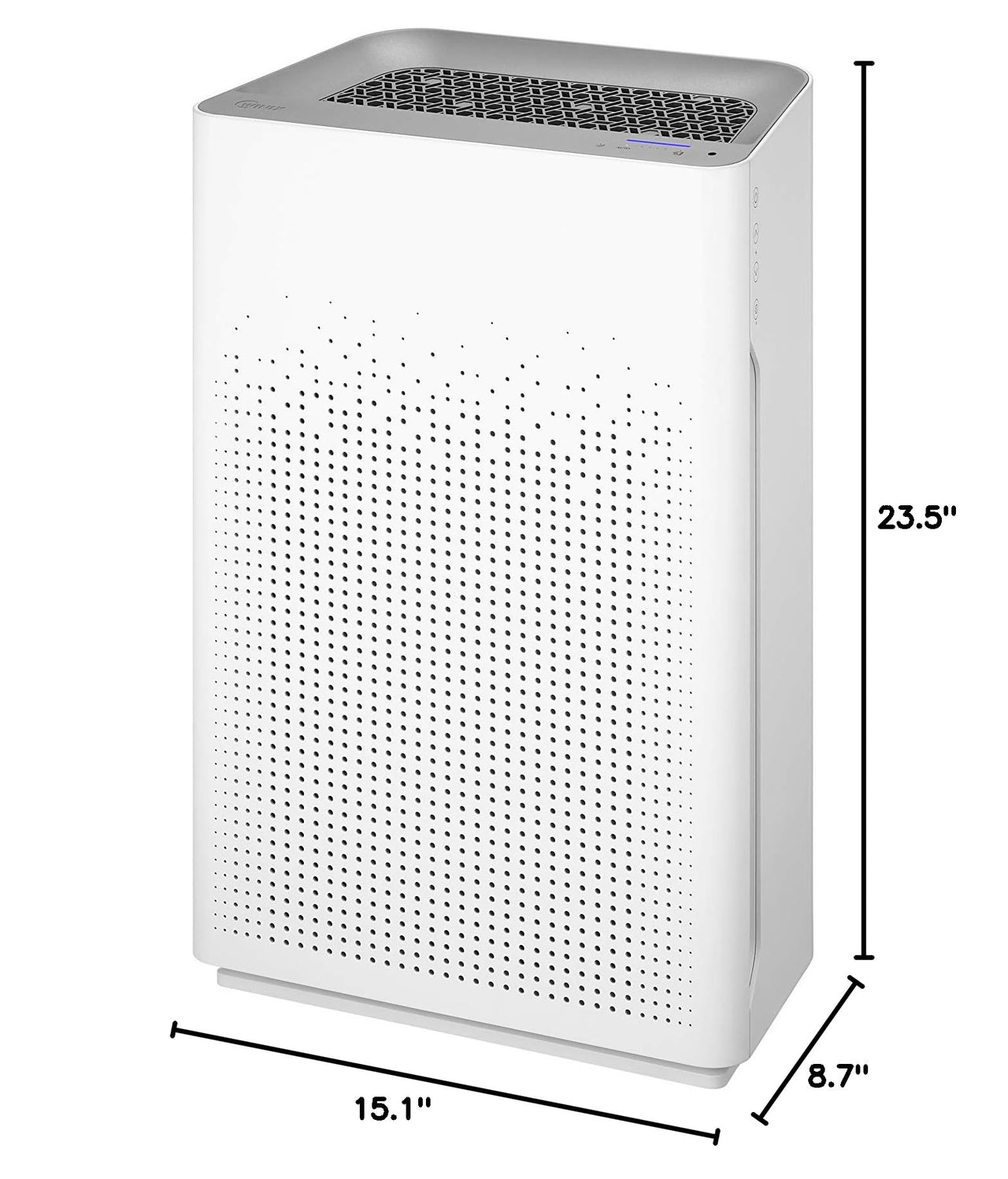 WINIX AM80 Air Purifier for Home Large Room Up to 1740 Ft² in 1 Hr With Air Quality Monitor, True HEPA, Advanced Odor Control Carbon Filter and Auto Mode, Captures Pet Allergies, Smoke, Dust Dark Gray