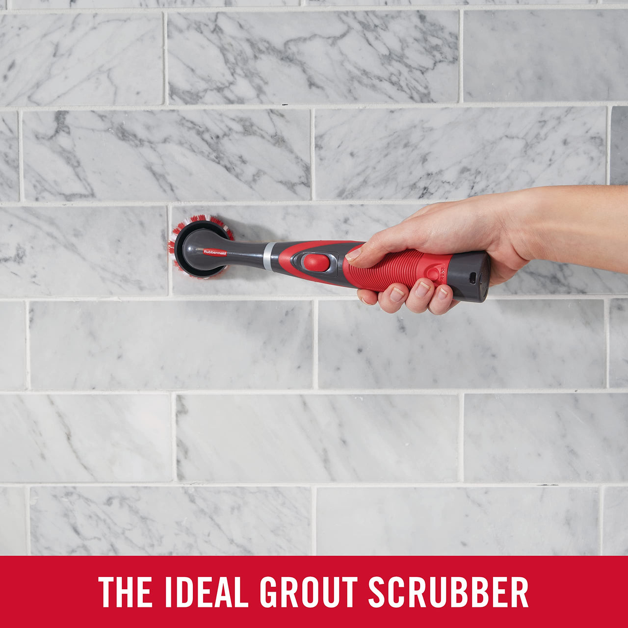 Rubbermaid Reveal Power Scrubber 18-Piece Kit, Cordless Electric Battery Powered Scrub Brush, Water Resistant, for Home/Kitchen/Bathroom/Grout/Tile/Shower/Tub Power Scrubber Ultimate Kit