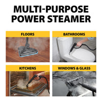 Wagner Spraytech C900054 905e AutoRight Multi-Purpose Steam Cleaner, 12 Accessories Included, Power Steamer for cleaning, Color May Vary 905 Steam