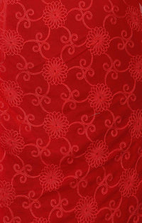 AKSHAR LLC Women's Designer Pure Chiffon Dupatta with Pure Cotton Thread Embroidery Work