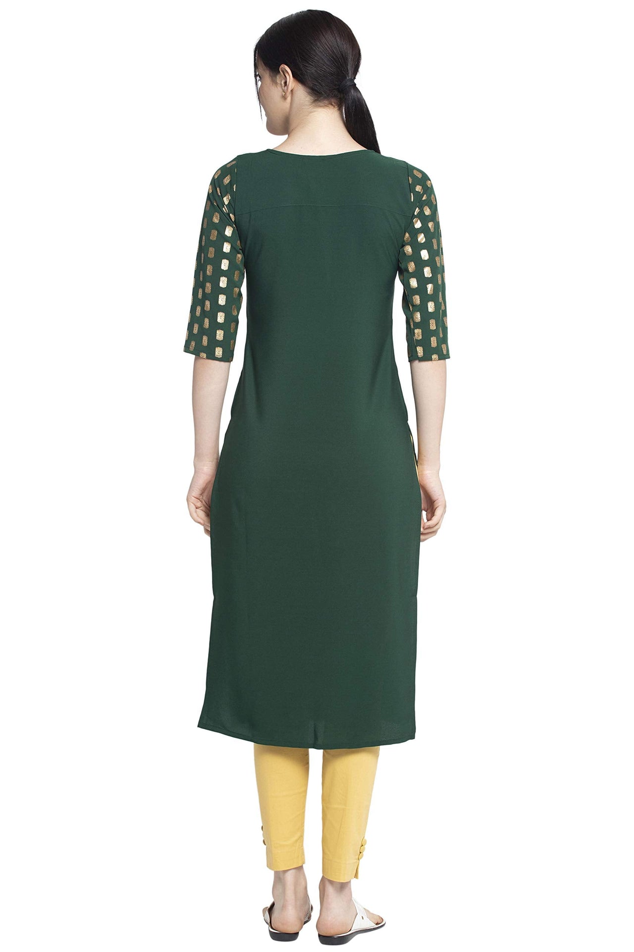 ALC Creation Women's Crepe Skinny Kurta