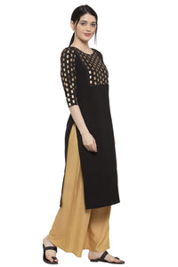 ALC Creation Women's Crepe Skinny Kurta