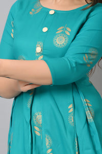 VASTRAMANIAA Women's Rayon A-Line Kurta