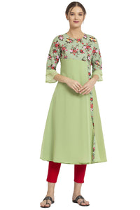 ALC Creation Women's Crepe A-line Kurta