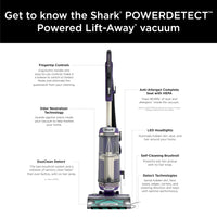 Shark POWERDETECT Upright Vacuum Cleaner with HEPA Filter, Heavy Duty Vacuum with Powerful Suction for Pet Hair Pickup, DuoClean Technology, Powered Lift-Away, Ideal for Carpets & Hardfloors, AZ4002 AZ4002 PowerDetect w/ Odor Neutralizer