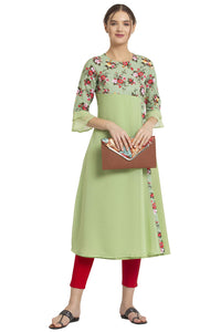 ALC Creation Women's Crepe A-line Kurta