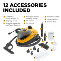 Wagner Spraytech C900054 905e AutoRight Multi-Purpose Steam Cleaner, 12 Accessories Included, Power Steamer for cleaning, Color May Vary 905 Steam