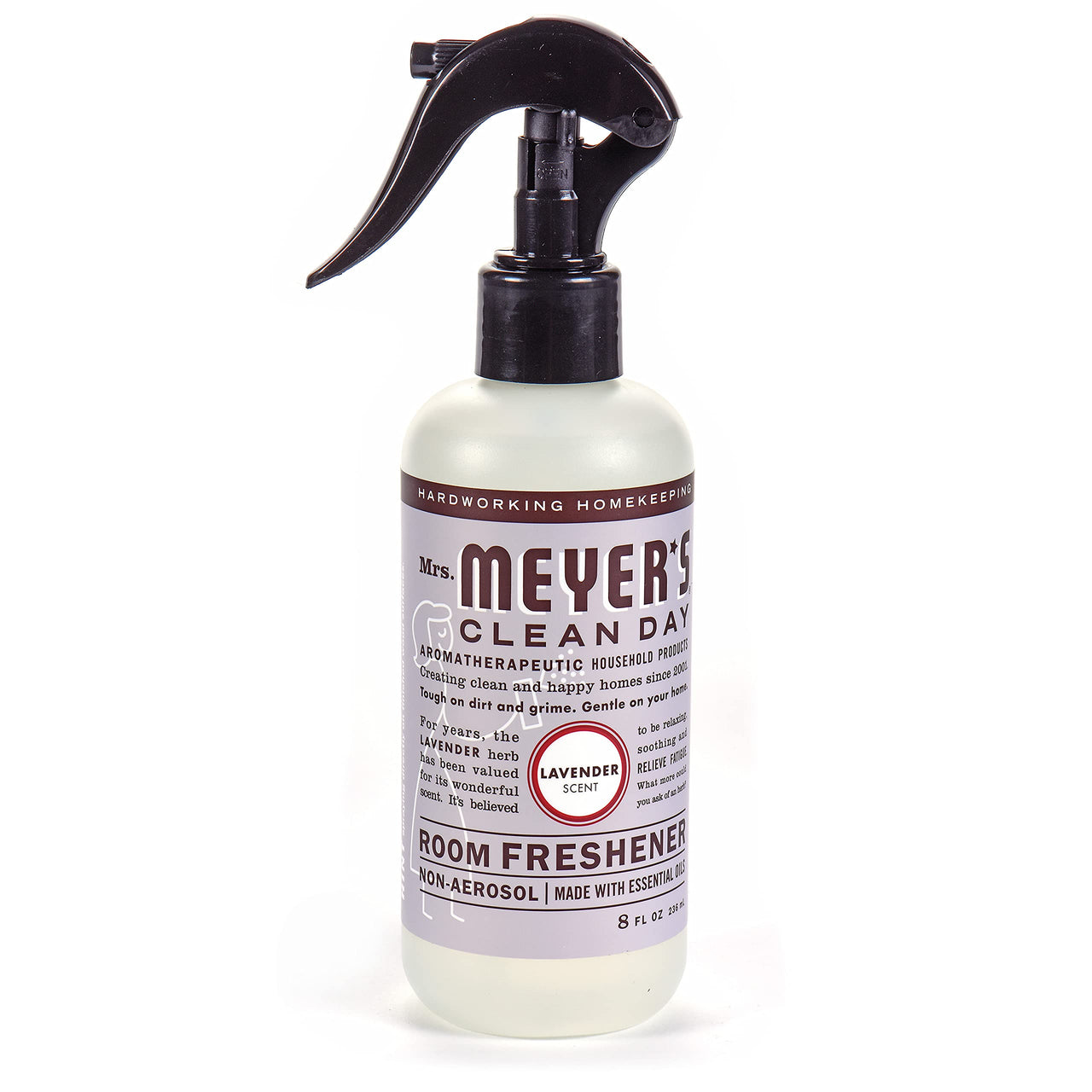 MRS. MEYER's CLEAN DAY Room and Air Freshener Spray, Non-Aerosol Spray Bottle Infused with Essential Oils, Lemon Verbena, 8 fl. oz - Pack of 3 8 Fl Oz (Pack of 3)