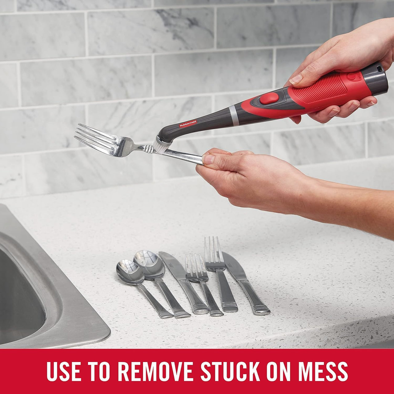Rubbermaid Reveal Power Scrubber 18-Piece Kit, Cordless Electric Battery Powered Scrub Brush, Water Resistant, for Home/Kitchen/Bathroom/Grout/Tile/Shower/Tub Power Scrubber Ultimate Kit