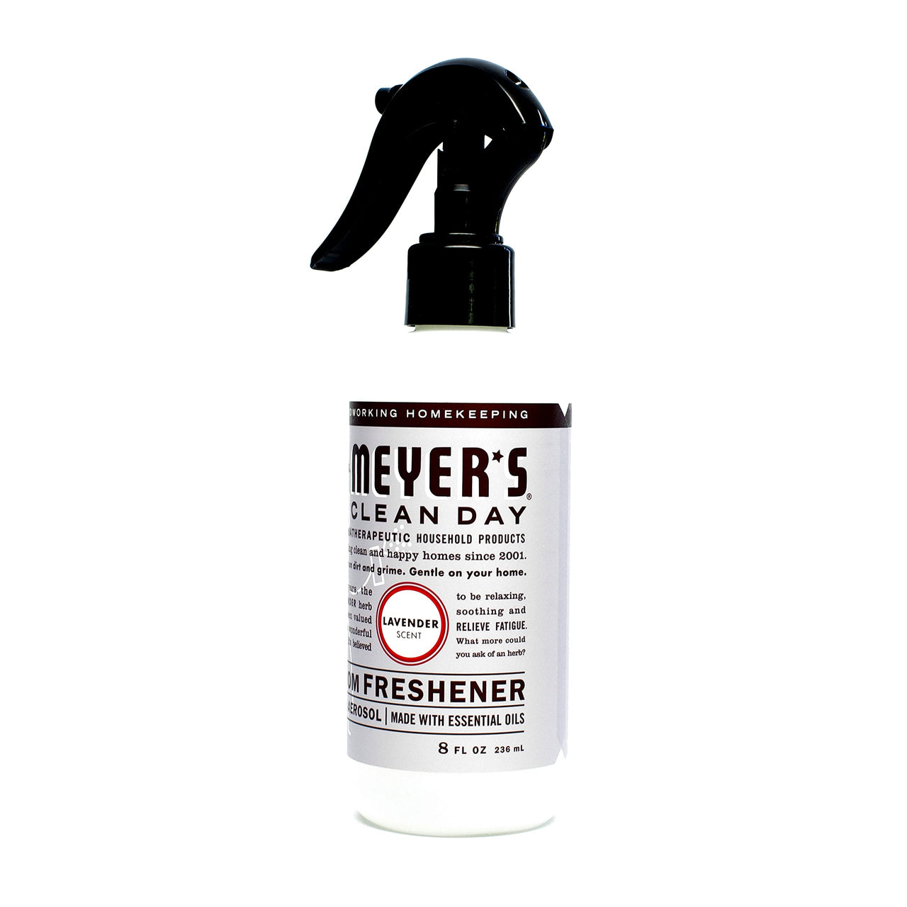 MRS. MEYER's CLEAN DAY Room and Air Freshener Spray, Non-Aerosol Spray Bottle Infused with Essential Oils, Lemon Verbena, 8 fl. oz - Pack of 3 8 Fl Oz (Pack of 3)