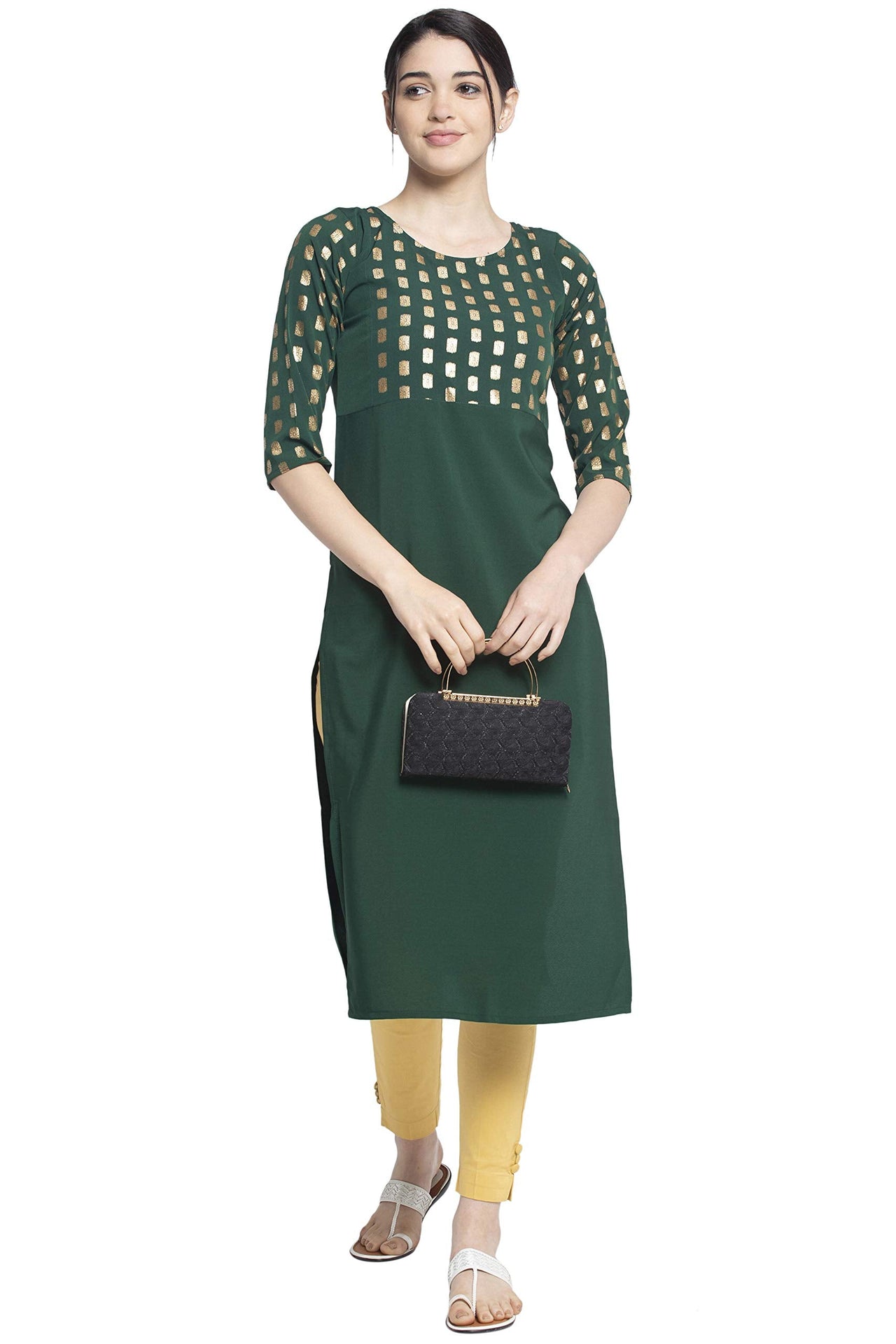 ALC Creation Women's Crepe Skinny Kurta