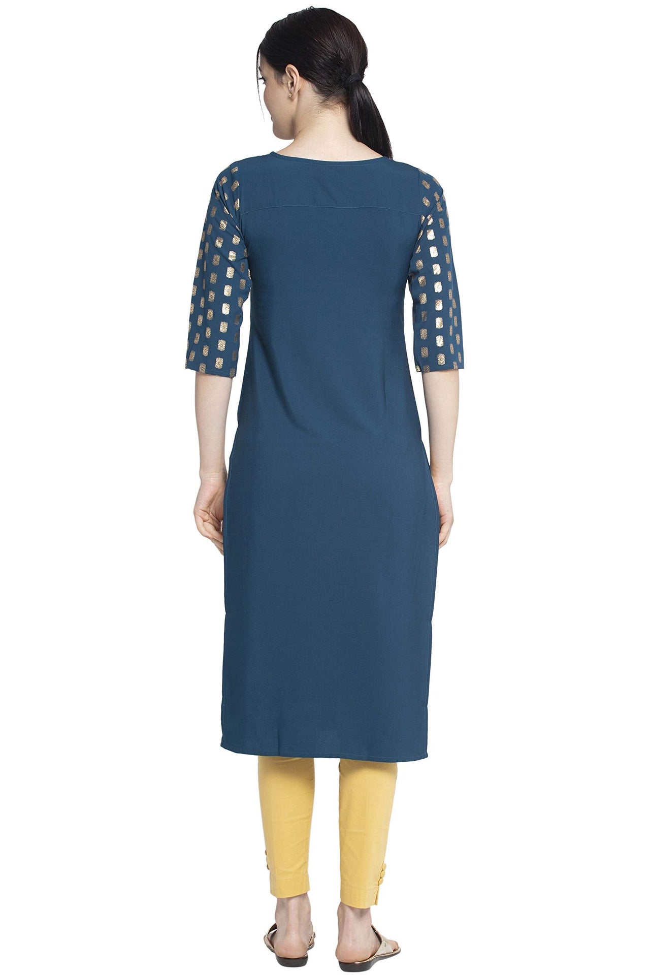 ALC Creation Women's Crepe Skinny Kurta
