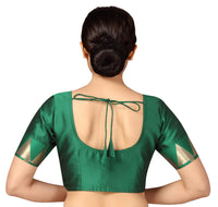 X3 Women's Polyester Short Sleeves Silky Saree