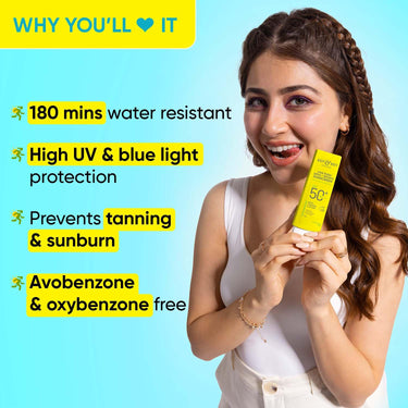 Dot & Key Lime Rush Swim + Sports Sunscreen SPF 50 PA++++ | Water Resistant & Sweat Resistant Sunscreen | UV/UVA Protect | No White Cast | Prevents Tan | For All Skin Types | For Women & Men