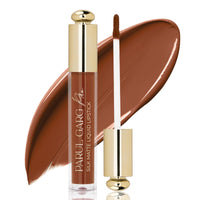 Parul Garg Beauty Silk Matte Liquid Lipstick | Long-Lasting & Smudge-Proof | Soft Matte Finish | Vegan & Clean Beauty | Hydrates with Shea Butter & Vitamin E | Shade: Chocolate Cosmos 03 - Deep Brown, 3ml