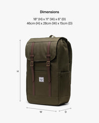 Herschel Supply Co. Retreat Backpack, Port, One Size
