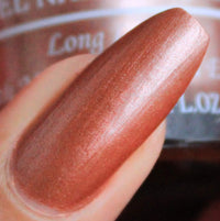 DeBelle Gel Nail Polish Roseate Gold (Metallic Rose Gold Nail Paint)|Non UV - Gel Finish |Chip Resistant | Seaweed Enriched Formula| Long Lasting|Cruelty and Toxic Free| 8ml