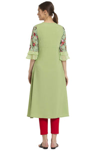 ALC Creation Women's Crepe A-line Kurta