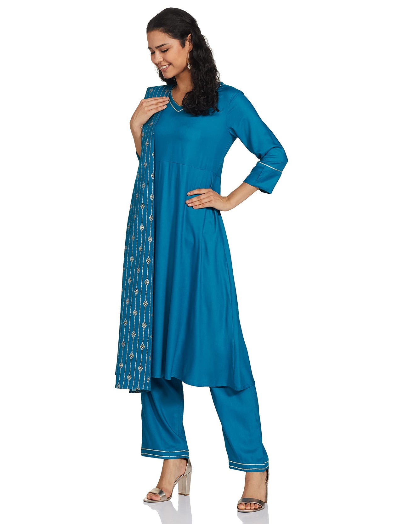 Amazon Brand - Myx Women's Rayon Salwar Suit