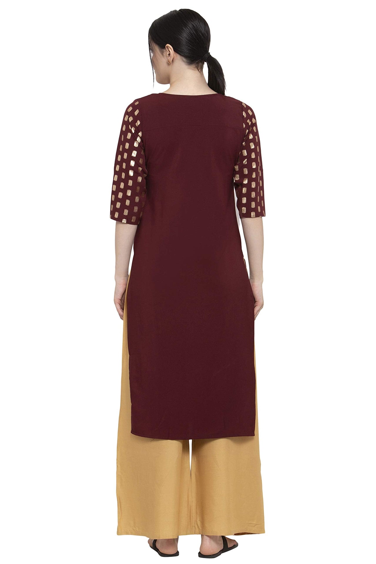 ALC Creation Women's Crepe Skinny Kurta