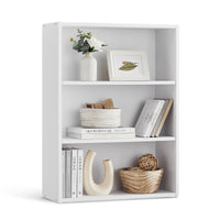 VASAGLE Bookshelf, 23.6 Inches Wide, 4-Tier Open Bookcase with Adjustable Storage Shelves, Floor Standing Unit, Cloud White ULBC164T14 1 Pack 4 Tiers (23.6